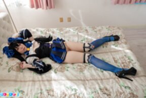 Cutie Mari Hirose lowering panties and shows nice ass and shaved pussy