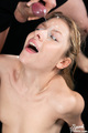 Receiving facial cumshot