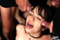 Face upturned eyes closed men cumming on her face