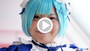 Maid Misa spreads her legs and shows her shaved pussy